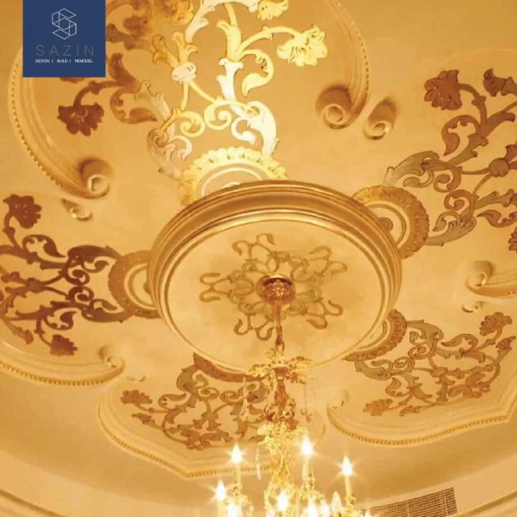 پتینه کاری با ورق طلا