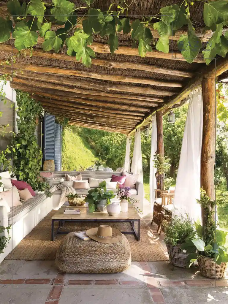 طراحی ایوان خانه ویلایی