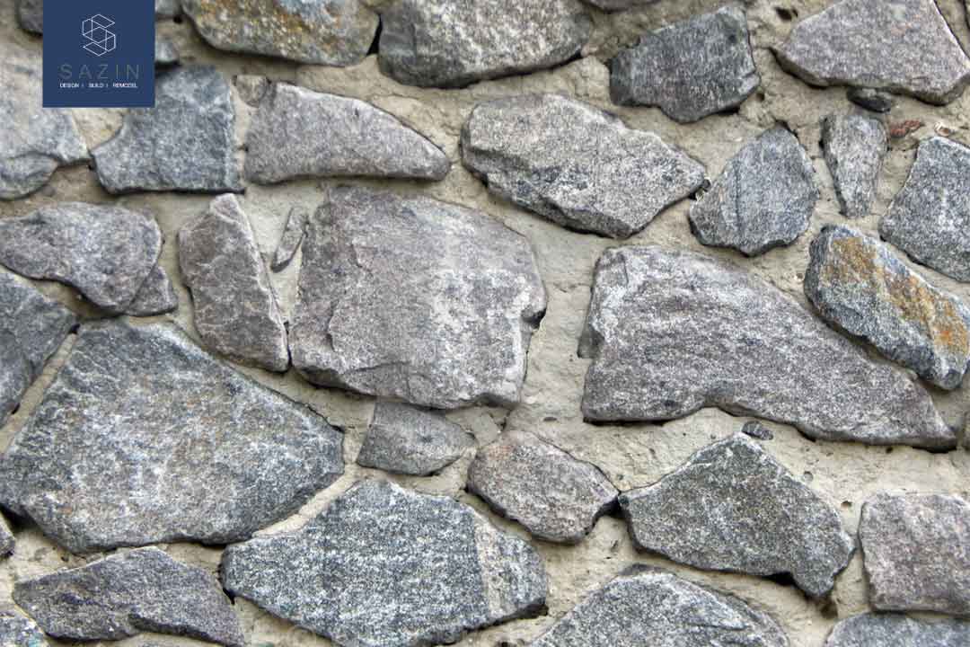 نمای سنگی با مصالح بنایی