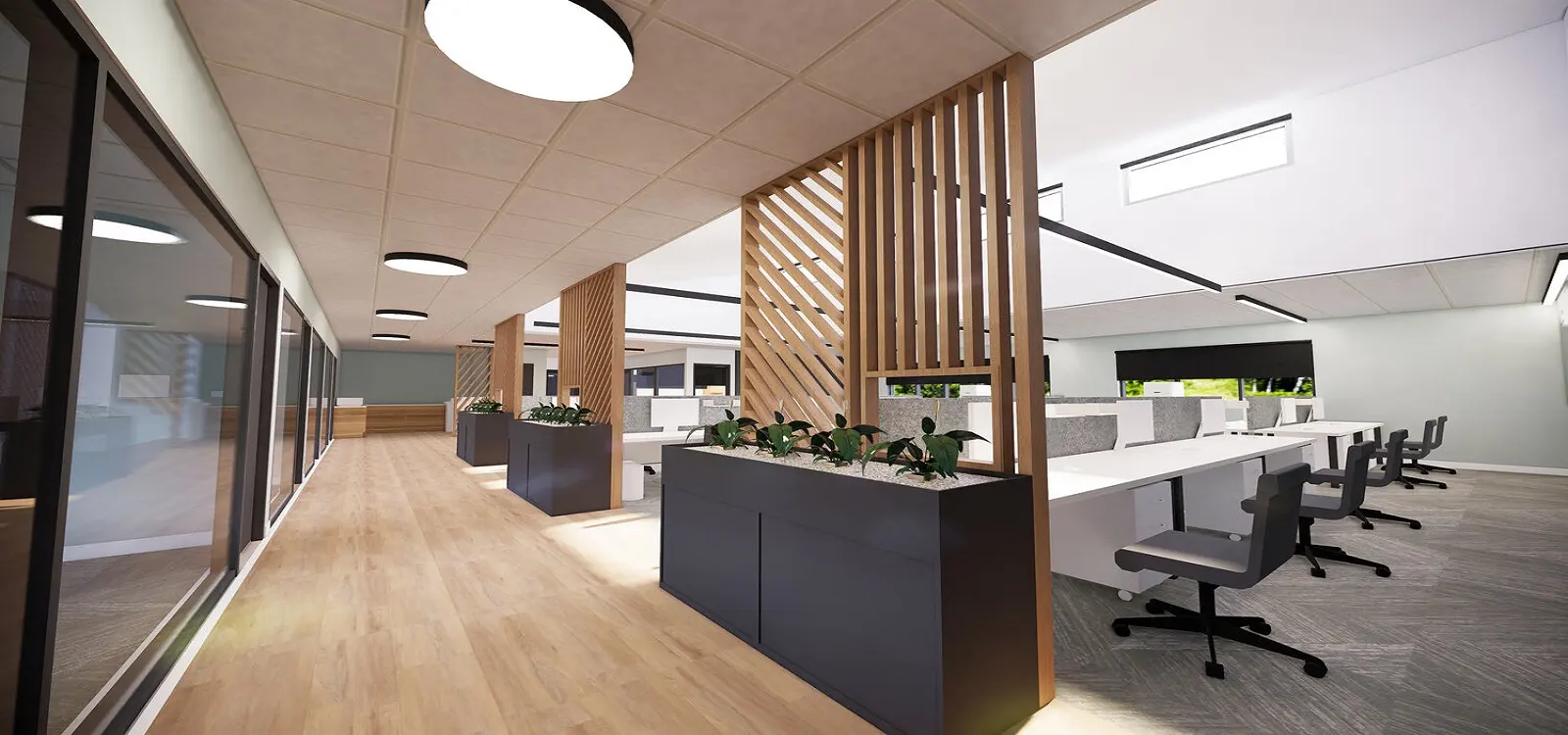 طراحی دکوراسیون اتاق کارمندان