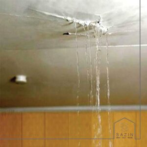 نشت سقف های قدیمی بدون عایق بندی