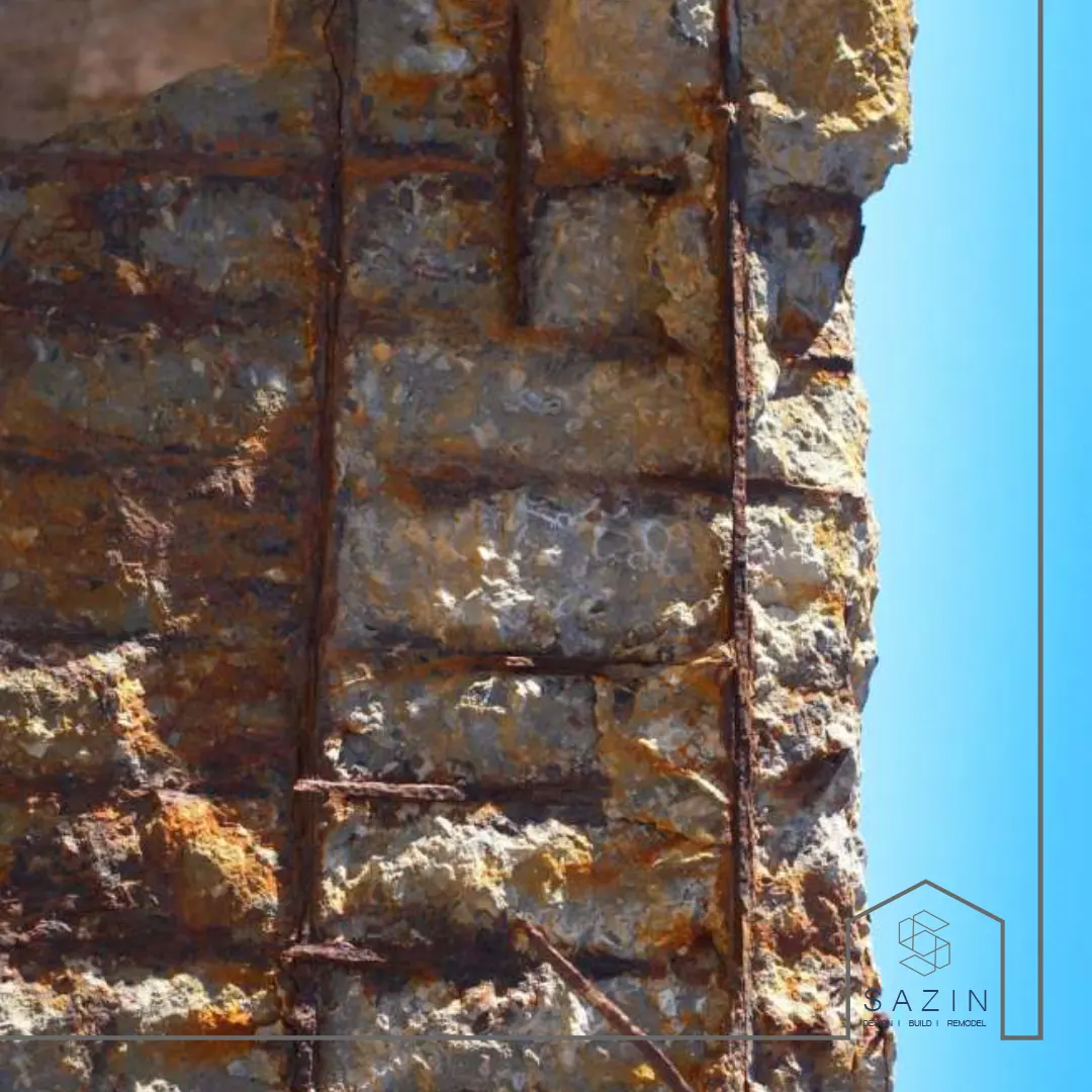 خوردگی میلگرد یا آرماتور در بتن