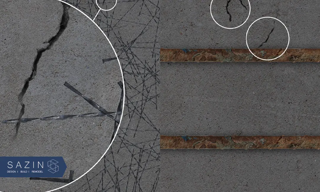 ایجاد ترکهای زودرس در بتنی که آرماتورش خوردگی داره