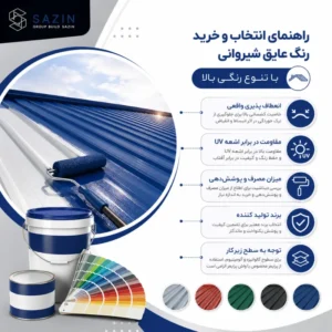 راهنمای انتخاب و خرید رنگ عایق شیروانی با تنوع رنگی بالا