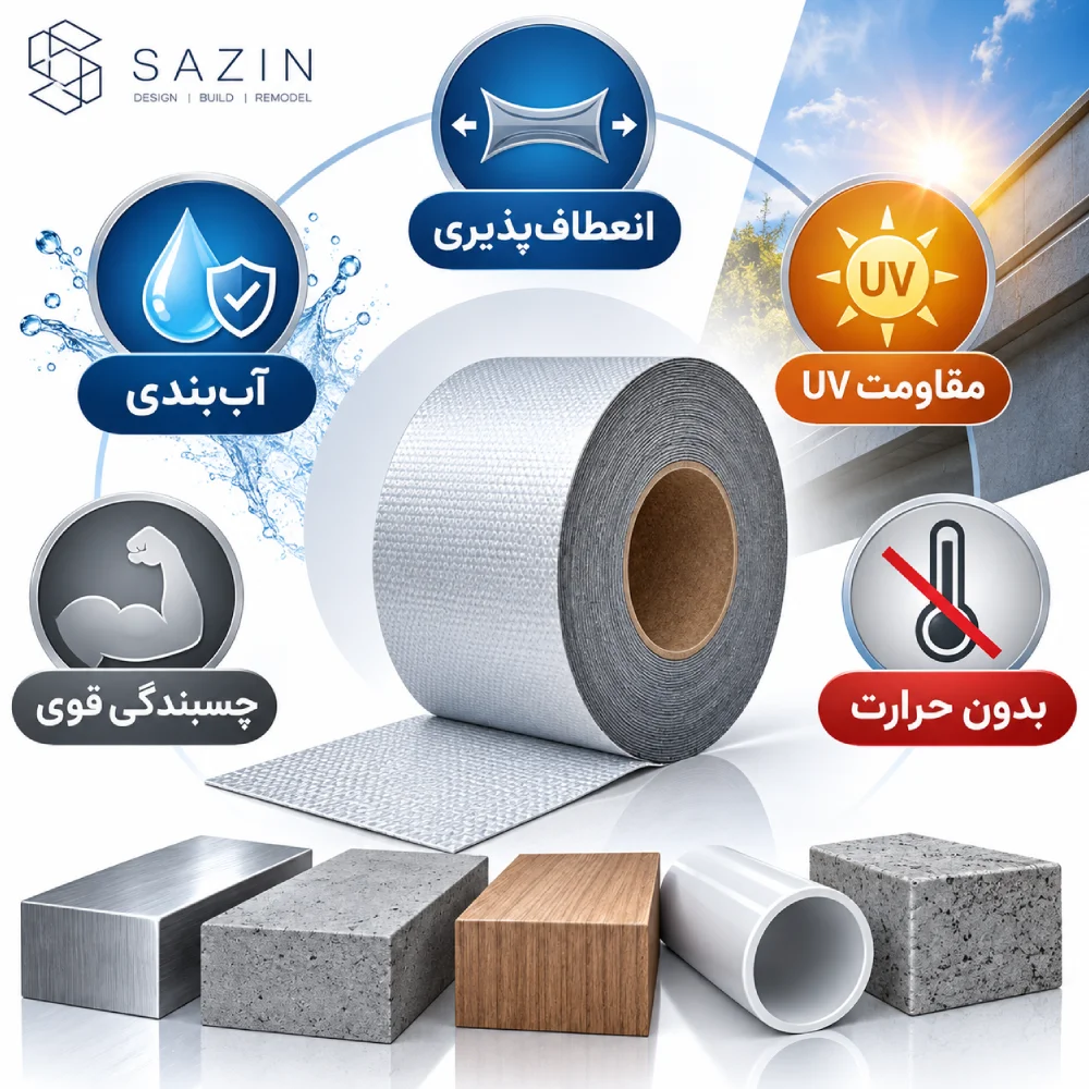 ویژگی های چسب آدامسی آب بندی